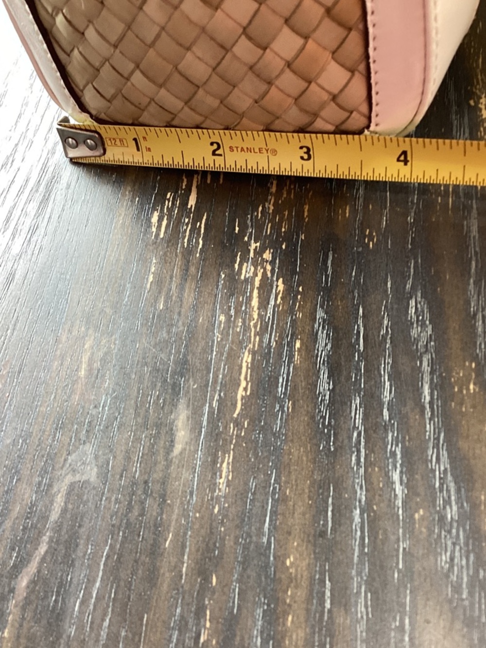 Coach White Leather Suede and Natural Woven Straw Tote with Gold Hardware - Picture 15 of 15